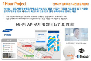 피플앤드테크놀러지 RTLS IndoorLBS BLE 비콘 강북삼성병원
